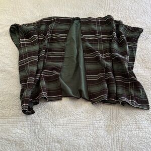 Plaid Cape or Shawl